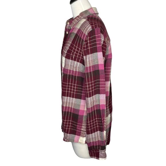 GH Bass Size S Button Up Shirt Flannel Plaid Top Fall Gorp Cabincore Outdoors - Picture 3 of 13